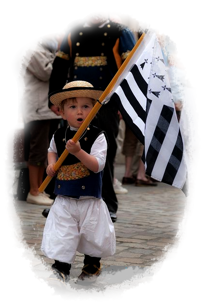 Fier de porter le drapeau breton "Gwen ha Du" !