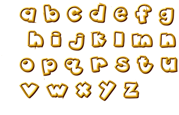 Alphabet ... tout en or !