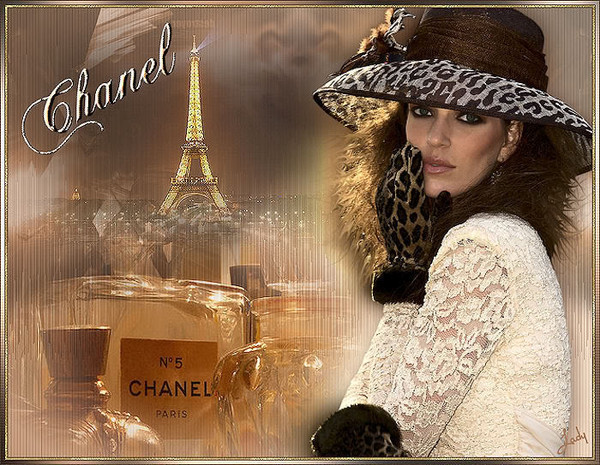 Une fort jolie publicité  ...  du parfum Chanel n°5 !
