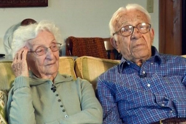 Ce couple vient de fêter  ...  81 ans de mariage  !