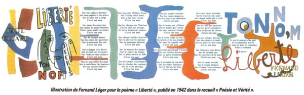 Poème de Paul Eluard   ...   Liberté  !