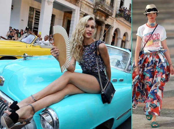 Karl Lagerfeld  ...  sublime défilé Chanel à Cuba !