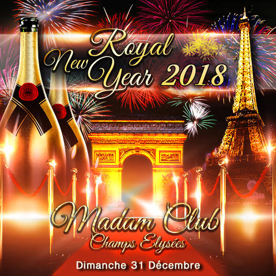 Réveillon du Nouvel an 2018 aux Champs Élysées ... 