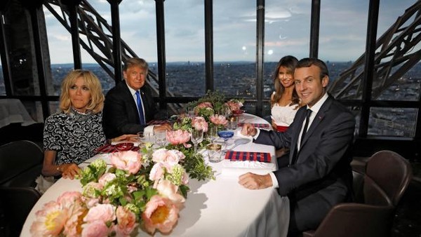 Dîner à la Tour Eiffel le 13 juillet 2017  ...