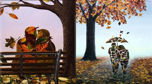 L'automne   ...   Mihai Criste, peintre surréaliste !