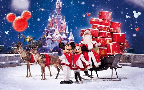 La magie de Noël    ...   à Disneyland Paris  !