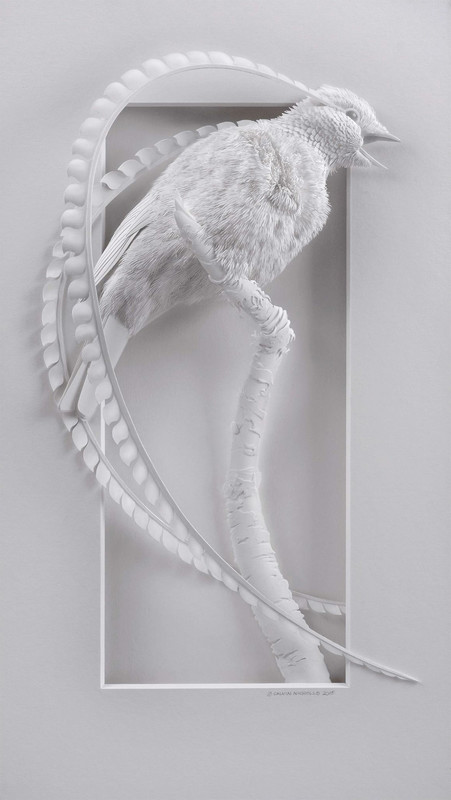 Calvin Nicholls ... sculptures de papier !