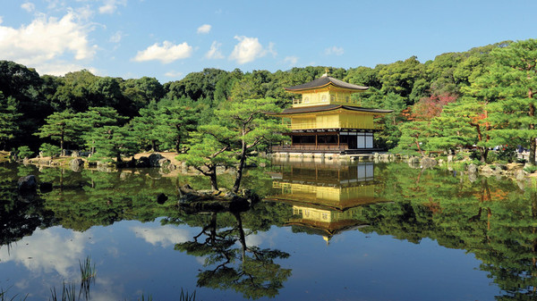 Le Temple d'Or à Kyoto : construit au XIVème siècle ...