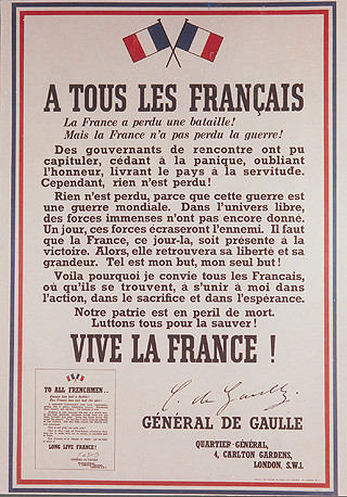 L'Appel du 18 Juin 1940  ...  Texte du Général De Gaulle !