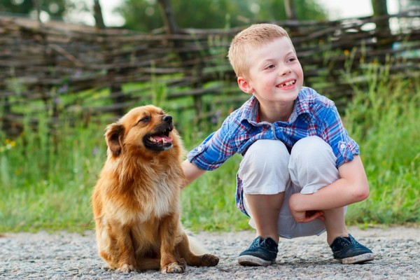 Enfants moins stressés grâce à leur chien !