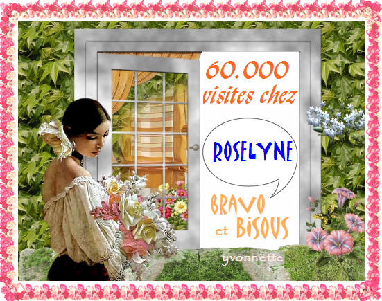 bravo Roselyne  ...   60.000  visites  !
