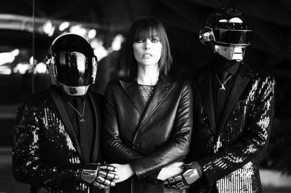 Milla Jovovich et le groupe Daft Punk  ...  photos !