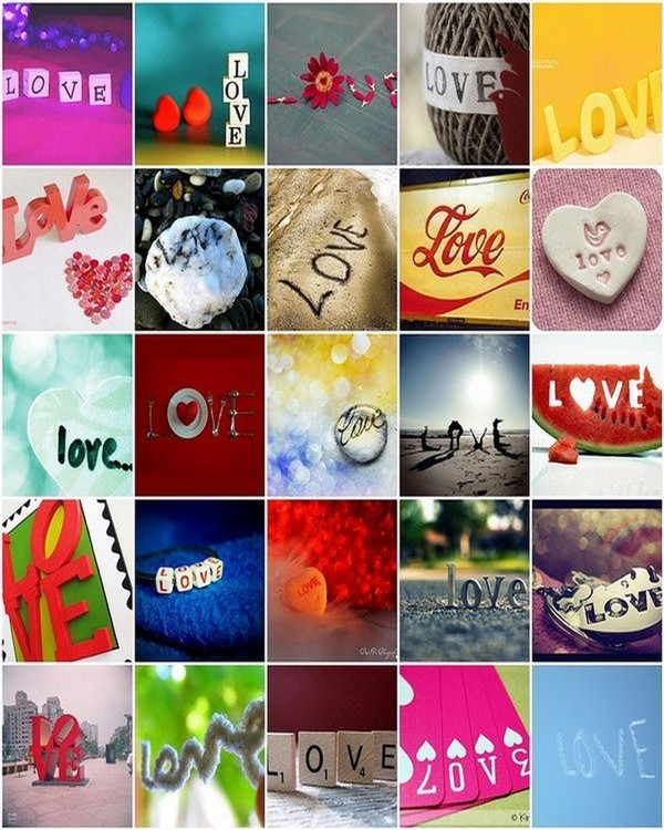   "Love you"  en images  ...  et au pluriel  !