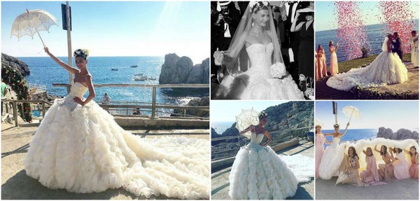 Giovanna Battaglia s'est mariée à Capri ...