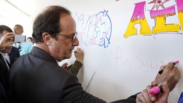 F. Hollande s'engage  ...  Fonds mondial contre le sida !