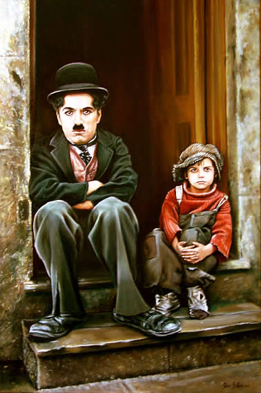 Charlie Chaplin     ...   peintures !