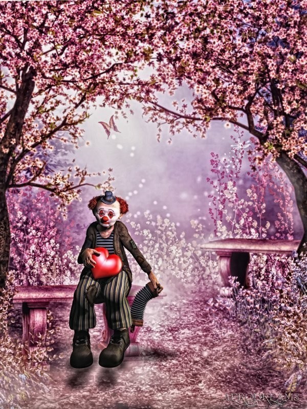 Le petit clown est amoureux  ...  Prenez si vous aimez !