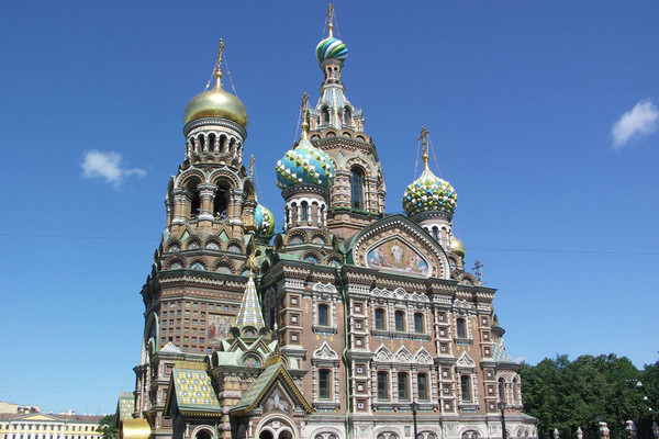 Cathédrale St-Sauveur à Saint-Pétersbourg, Russie !