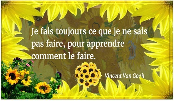 Citation de Vincent Van Gogh   ...