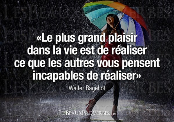 Pensée positive du jour ...