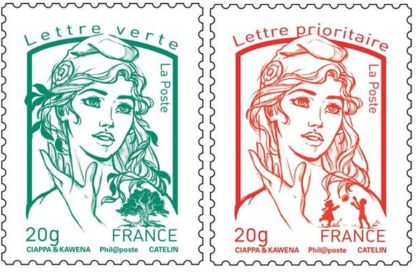 Le nouveau timbre-poste  ...  inspiré des "Femen" !