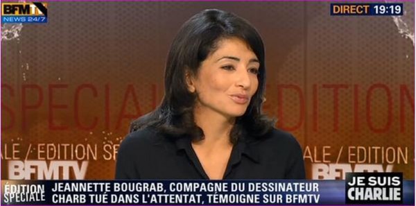 Jeannette Bougrab  ...   son poignant hommage à Charb !