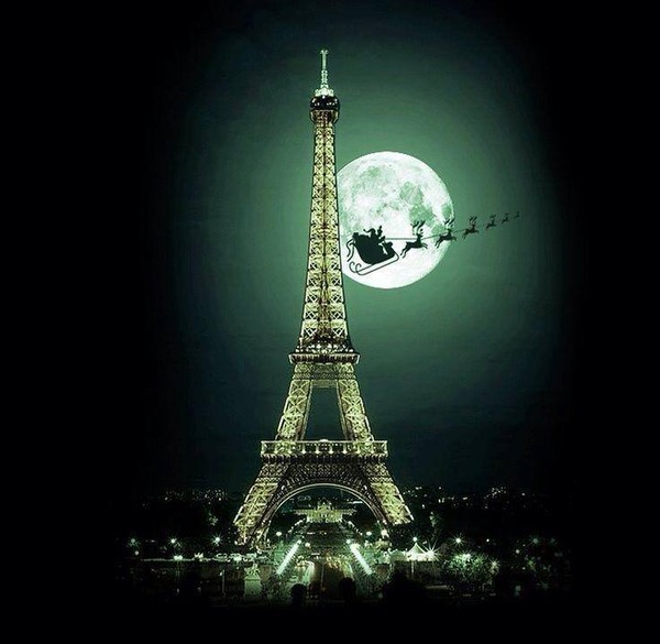 Preuve du passage du Père Noël  ...  à Paris !