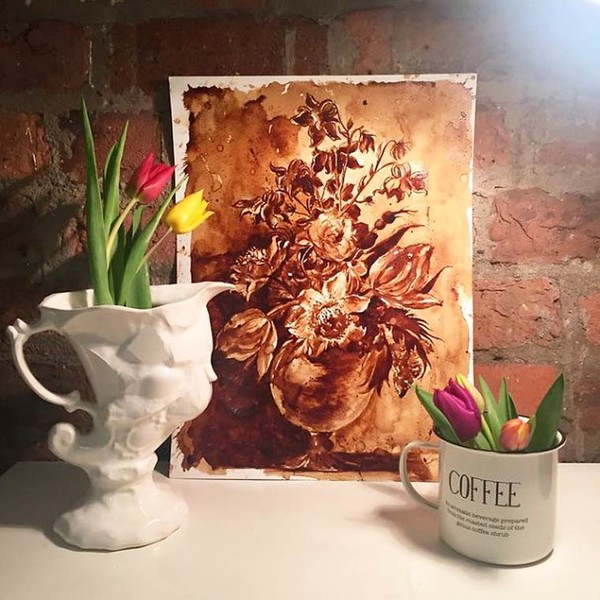 Maria A. Aristidou    ...    créations "Coffee Art"  !
