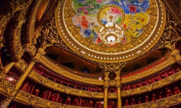 Plafond peint par Marc Chagall au Palais Garnier !