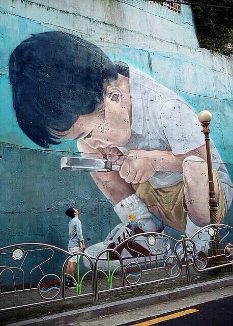 Le street art    ...   Révèle parfois de vrais talents !