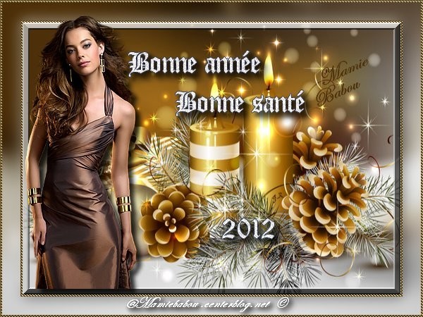 Bonne année  ... chez mon Amie Régine !