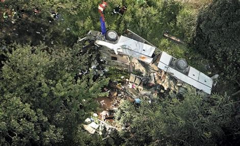Italie : tragique accident de car  ...  au moins 39 morts !
