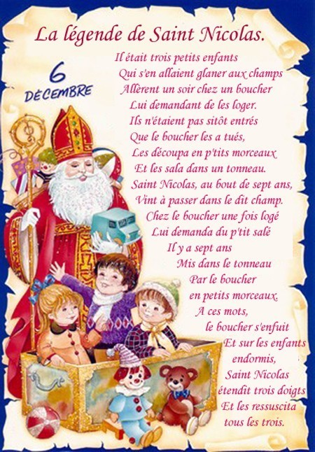 6 Décembre  ...  Bonne Fête de la Saint Nicolas !