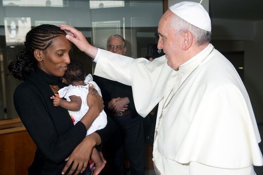Soudanaise convertie au christianisme reçue par le pape !