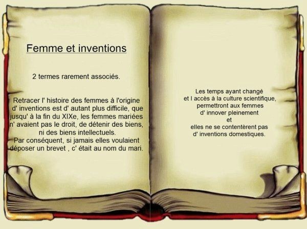 Toutes ces inventions ont été faites par : des Femmes !