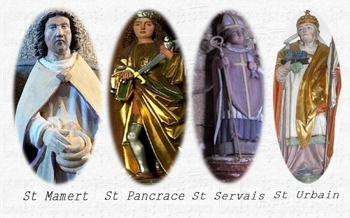 Saints de Glace du mois de mai  ...   11, 12 et 13 mai !