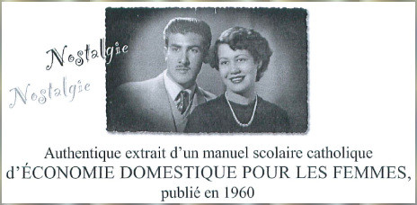 Chez nous en 1960 ... et encore dans certains pays !