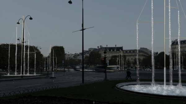 6 fontaines de 13 mÃ¨tres de haut, sur les Champs-ÃlysÃ©es ...