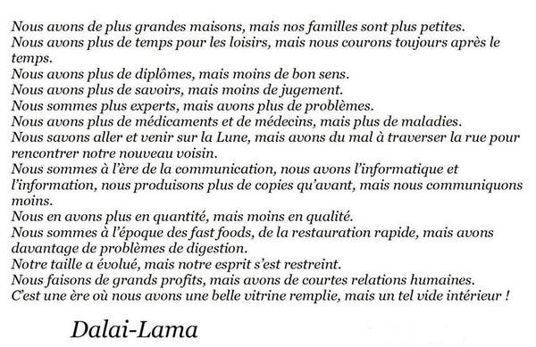 Citations du Dalaï Lama ...