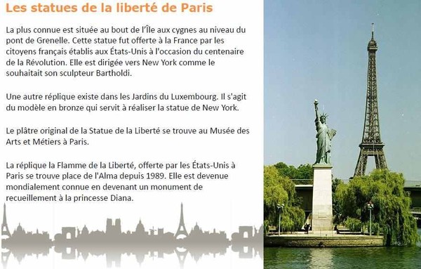 Statues de la Liberté   ...   à Paris  !