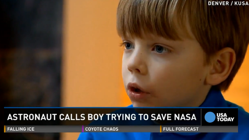 A six ans, il veut sauver la NASA  ...