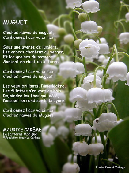 Poème de Maurice Carême    ...    "muguet"  !