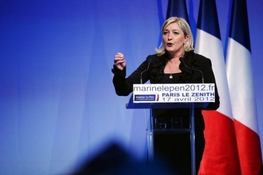 Après les 2 favoris ... Marine Le Pen au "Zénith"  !