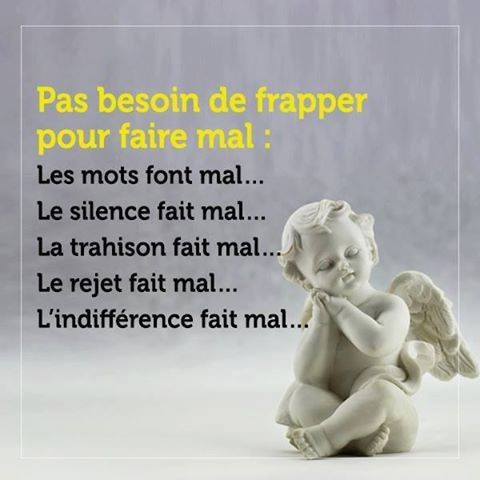 Pas besoin de frapper pour faire mal   ...    