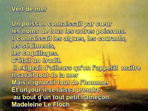 Court poème en image    ...   signé Madeleine Le Floch' !