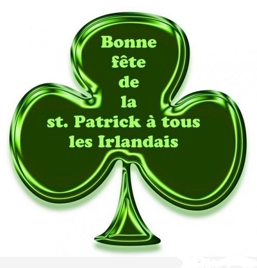 Bonne fête de la St Patrick  ...  à nos amis Irlandais !
