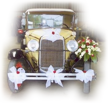 voiture décorée pour mariage
