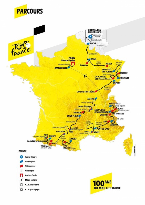 Départ du TOUR de FRANCE   ...  ce samedi 6 juillet !