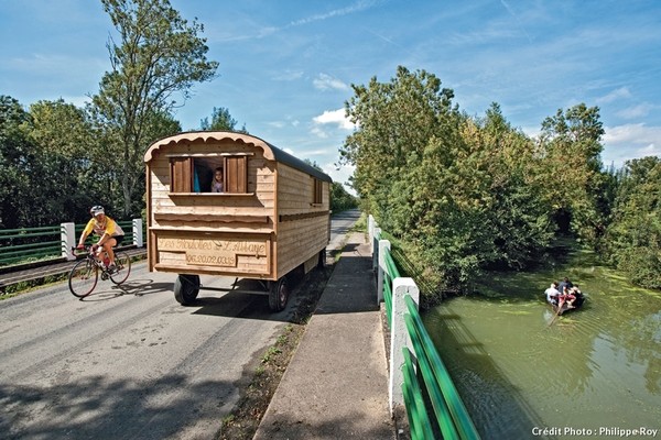 Marais poitevin : la roulotte pour oublier le stress !