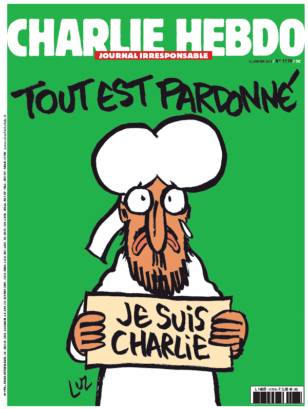 Charlie Hebdo   ...  La "UNE" du mercredi 14 janvier !